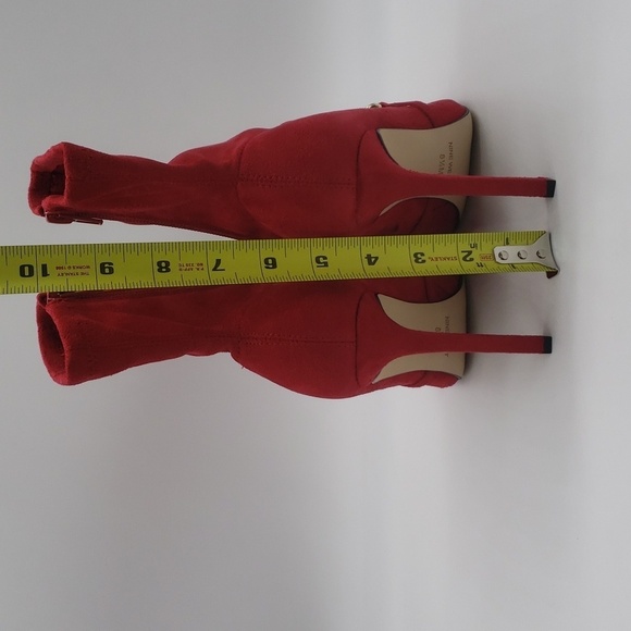 882- NINE WEST Women's Timbaa2 Ankle Boots Size 7.5 Red Color NWT - Picture 7 of 8